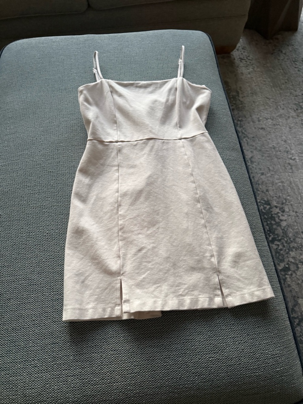 Altar'd State Cream Spaghetti Strap Mini Dress